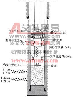 实际防砂管柱结构示意图