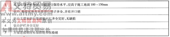 修井机安装检查